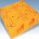 full image HDPE WAREHOUSE REUSABLE PLASTIC PALLET